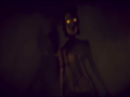 The silhouette of the Ink Demon's beta design in Bendy and the Dark Revival.